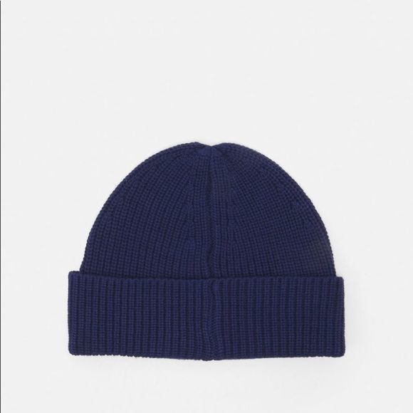 Kurt Geiger WE ARE ONE BEANIE TOQUE navy NWOT - Picture 2 of 5